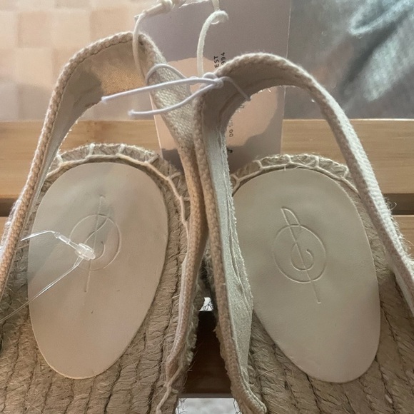 Women's Silver and Cream (Euro 39/US 8) Summer Boho Espadrille Rope Sandals - Picture 4 of 11